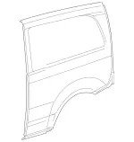 4476302700 - Body: Side Panel for Mercedes-Benz Image