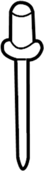 151500201 - Body: Flare Rivet for Infiniti Image