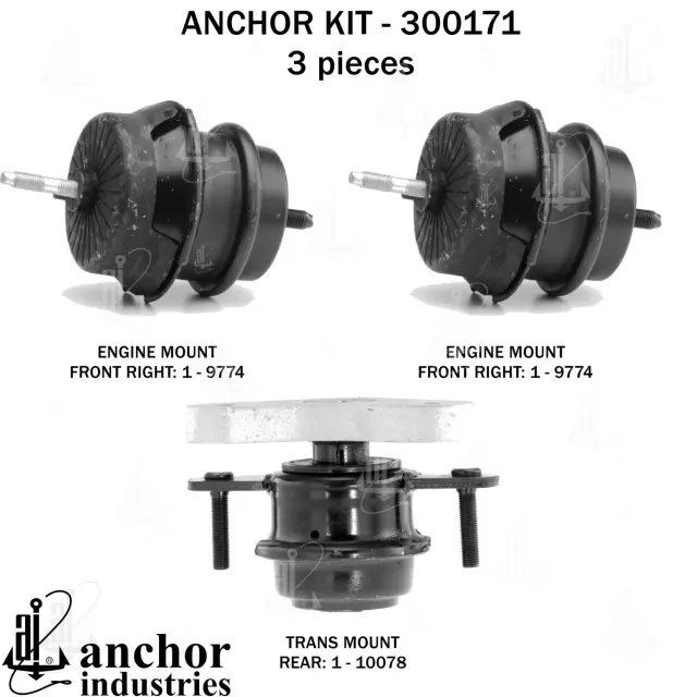 300171 - Engines &amp; Components: Anchor Engine Mount Kit for Anchor Image