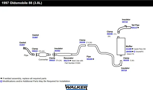 35719 - Exhaust: Exhaust System Hanger Insulator for Walker Exhaust Image