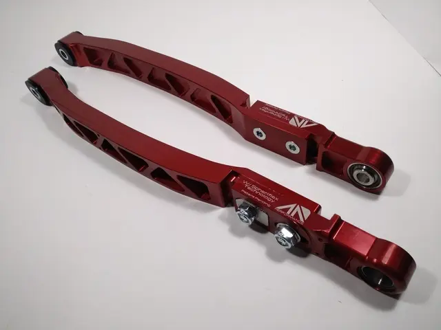 C0140000R - : Billet Adjustable Rear Toe Links (RED) - AAD Performance for Licensed Image