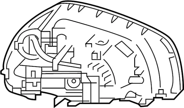 963544GA0A - : Mirror Head for INFINITI: Q50, Q60, Q70, Q70L Image