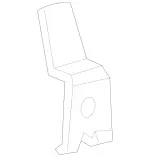 1408150522 - Covering and Lining: Clothes Hook for Mercedes-Benz: 300SD, 400SE, 400SEL, 500SEL, 600SEL, Metris, ML320, ML430, ML55 AMG, S420, Sprinter 2500, Sprinter 3500 Image