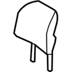 FA1Z58611A08CL - Body: Headrest for Lincoln: MKX Image