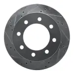 63140088L - : DFC Brake Rotor - Drilled and Slotted - Silver for DYNAMIC FRICTION Image