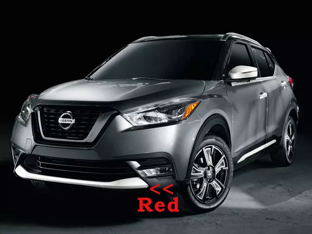 Front Lip Finisher, Red - Nissan (T99J3-5RL0D)