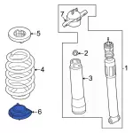 NZ6Z8321D - : 2022-2024 Ford Maverick - Spring Insulator for Ford: Maverick Image