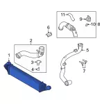 LX6Z6K775A - Cooling System: Inter-cooler for Ford: Escape, Maverick | Lincoln: Corsair Image