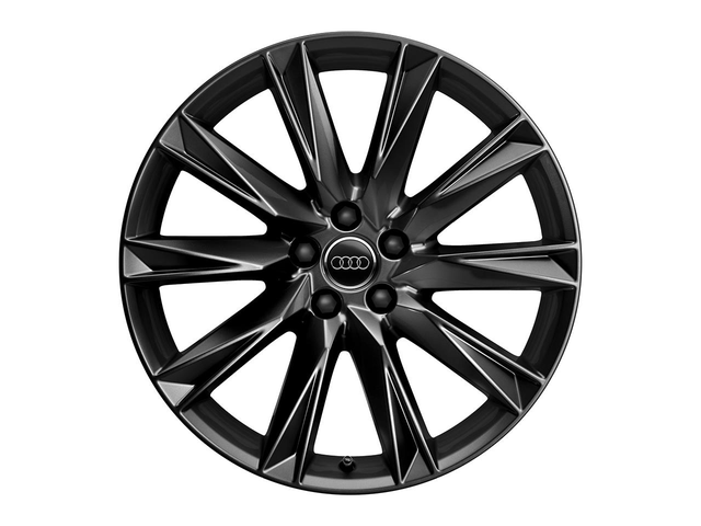 4KE071490AX1 - : 2020-2022 Audi E-tron Sportback 20 Inch Lamina Alloy Wheel Black for Audi: e-tron Sportback, Q8 e-tron Image