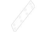 2136373501 - Side Walls: Connecting Sheet for Mercedes-Benz: E300, E350, E43 AMG, E53 AMG, E63 AMG S Image