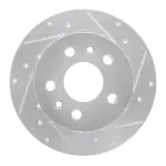 63174036R - : DFC Brake Rotor - Drilled and Slotted - Silver for DYNAMIC FRICTION Image