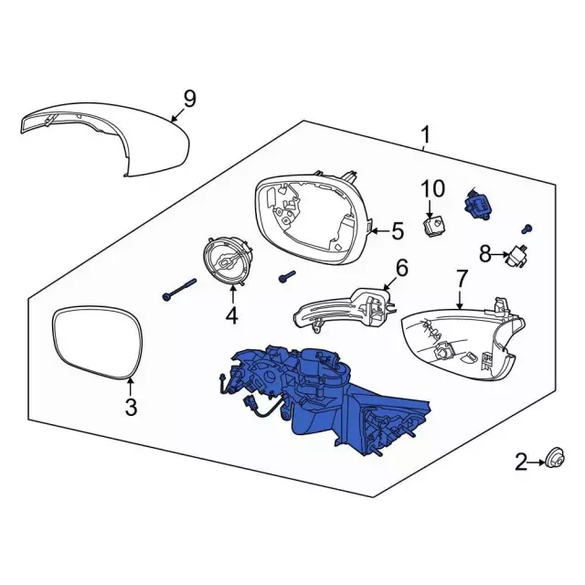 LJ8Z17682LA - Body: Mirror Assembly for Ford: Mustang Mach-E Image