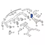 ML3Z15045C08BB - Body: Bezel for Ford: F-150 Image