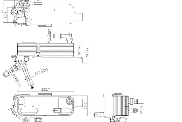 91298 - : Nissens Automatic Transmission Oil Cooler for NISSENS Image