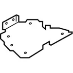 DG1Z5406202AB - Body: Utility Tray for Ford: Police Interceptor Sedan, Special Service Police Sedan Image