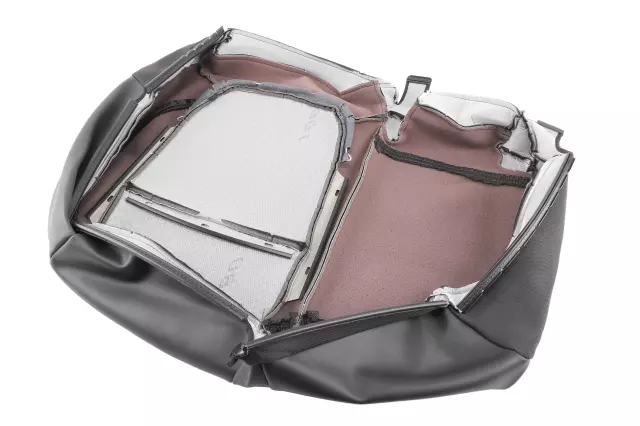 Jet Black Rear Driver Side Seat Cushion Cover - GM (42396243)