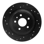 63354068L - : DFC Brake Rotor - Drilled and Slotted - Black for DYNAMIC FRICTION Image