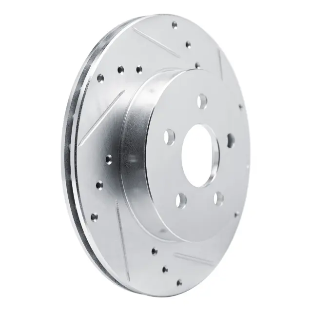 63152009R - : DFC Brake Rotor - Drilled and Slotted - Silver for DYNAMIC FRICTION Image