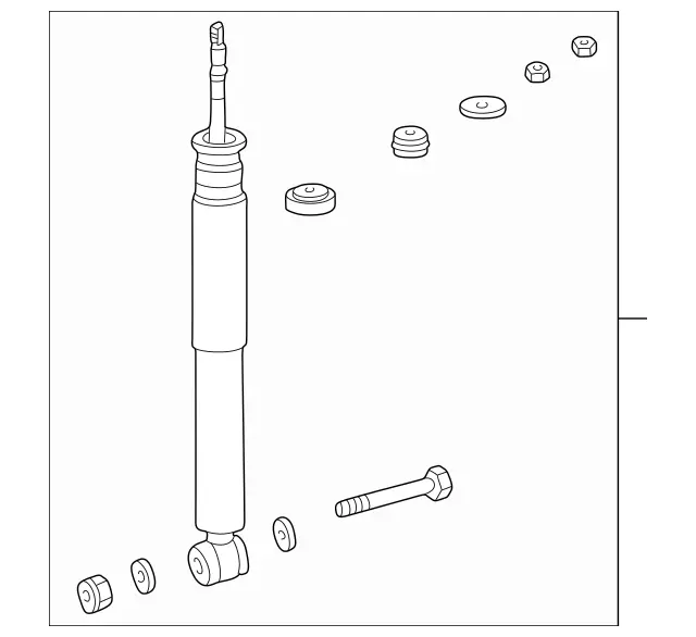 2083260800 - : Shock Absorber for Mercedes-Benz Image