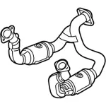 HC3Z5F250C - Exhaust: Catalytic Converter for Ford: F-250 Super Duty, F-350 Super Duty Image