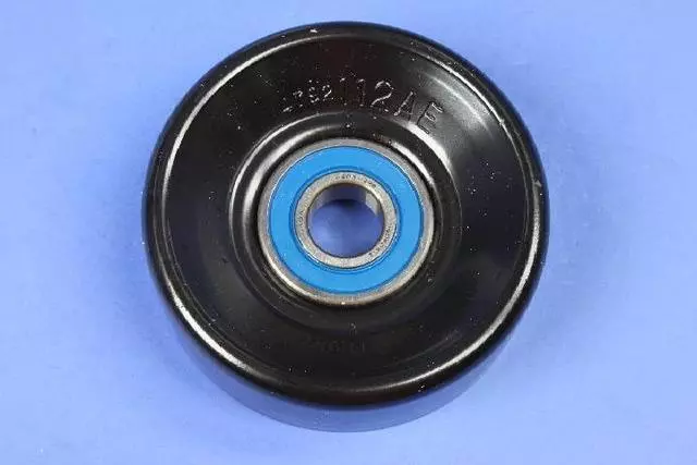 4792112AE - Cooling System: Idler Pulley for Chrysler: 300M, Cirrus, Concorde, Grand Voyager, Imperial, LHS, New Yorker, Prowler, Sebring, Town &amp; Country, Voyager | Dodge: Caravan, Dakota, Daytona, Dynasty, Grand Caravan, Intrepid, Monaco, Spirit, Stratus | Jeep: Cherokee, Grand Cherokee, Wrangler Image