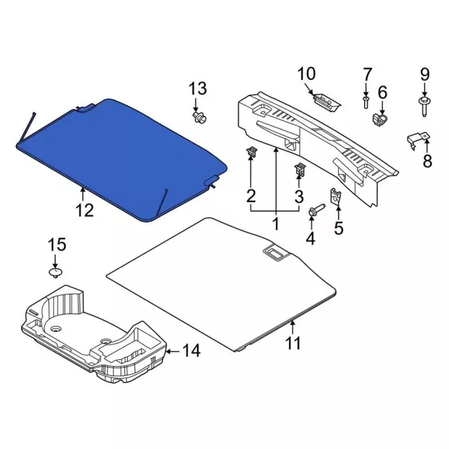 LJ8Z58550A74AD - : Shelf for Ford: Mustang Mach-E Image