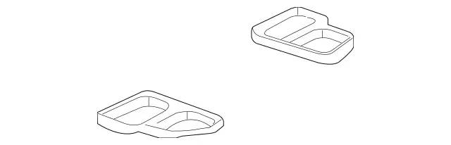 2308350398 - Heating and Ventilation: Seal for Mercedes-Benz: SL500, SL55 AMG, SL550, SL600, SL63 AMG, SL65 AMG, SLR McLaren Image image