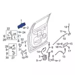 JC3Z2522405AD - : Handle, Outside for Ford: F-150, F-250 Super Duty, F-350 Super Duty, F-450 Super Duty Image