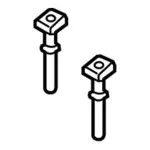 DU5Z96610A16BAD - Body: Headrest Guide for Ford: Fusion Image