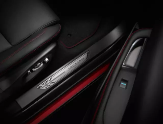 J9C11681LAA - Exterior: Sill Treadplates - Union Jack - Lunar for Jaguar: E-Pace Image