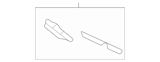 118885470064 - Attachment Parts: Mounting Rail for Mercedes-Benz: CLA250, CLA35 AMG, CLA45 AMG, CLA45 AMG S Image image