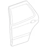 1637301505 - : Door Shell for Mercedes-Benz Image