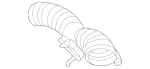 1130900129 - Chassis Sheet Metal/Air Intake: Air Suction Pipe for Mercedes-Benz Image