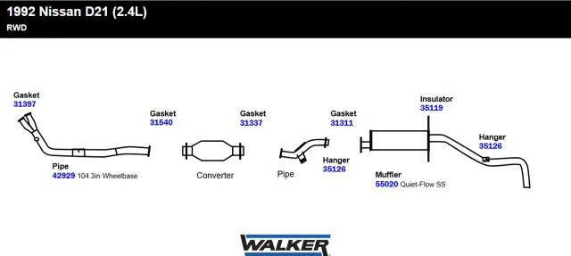 31337 - Gaskets: Exhaust Pipe Flange Gasket for Walker Exhaust Image