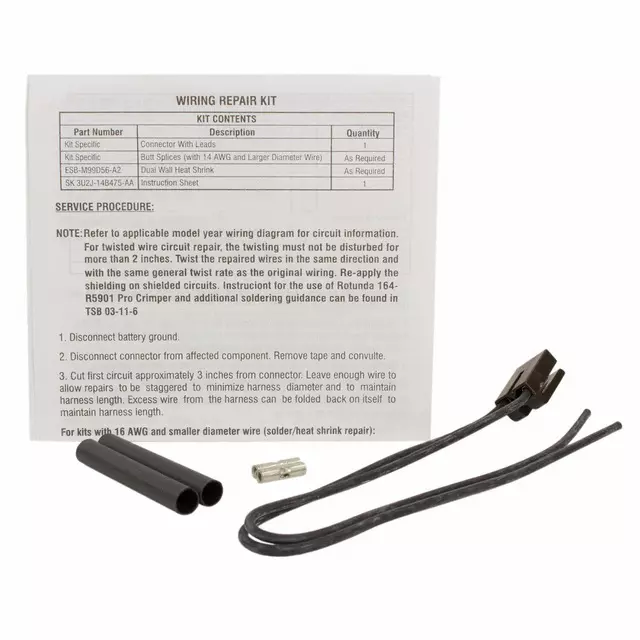 3U2Z14S411EHA - : Wire Assembly for Ford Image