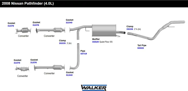 31576 - Gaskets: Exhaust Pipe Flange Gasket for Walker Exhaust Image