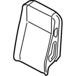 CK4Z9966800AC - Body: Seat Back Pad for Ford: Transit-150, Transit-250, Transit-350, Transit-350 HD Image