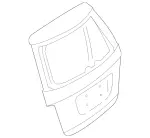 164740170564 - Rear-End Door: Door, Body-In-White for Mercedes-Benz: GL320, GL550 Image