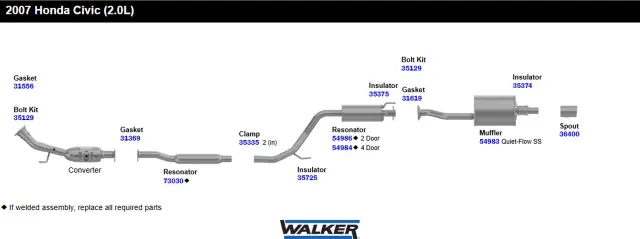 35374 - : Exhaust System Hanger Insulator for Walker Exhaust Image