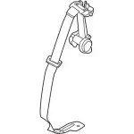 FL3Z16611B64AH - Electrical: Center Seat Belt for Ford: F-150 Image