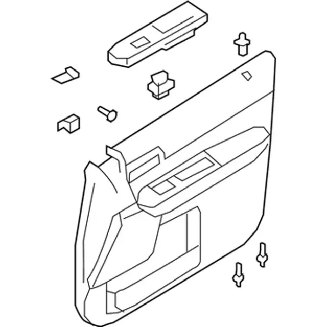 9L8Z7823943DD - Body: Door Trim Panel for Ford: Escape Image