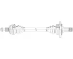 PR48070 - : 16-17 Mercedes-Benz GLC300 CV Axle Assembly  - Rear Right for GSP Image