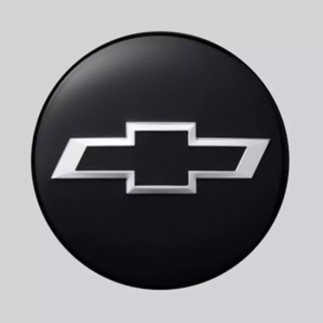 84388541 - Wheels: Wheel Center Cap, Black W\\/Black Bow-Tie for Chevrolet: Colorado, Silverado 1500, Silverado 1500 LTD, Suburban, Tahoe Image
