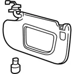 FT4Z5804105JC - Body: Visor for Lincoln: MKX Image