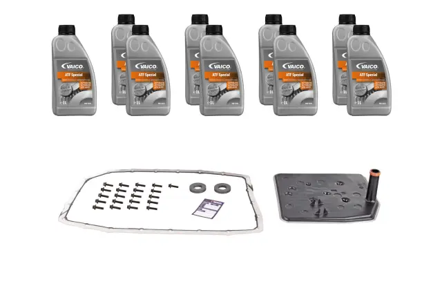 V252191 - : Filter W/ Oil Pan Gasket, Transmission Oil (ATF Special 9 ltr), Instl Hardware for Vaico Image