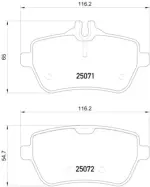 355020471 - : Disc Brake Pad Set for Hella Pagid Image