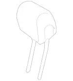 20597029503E52 - Body: Headrest for Mercedes-Benz Image