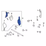 R2DZ7842624A - Body: Door Latch Assembly for Ford: Bronco Image