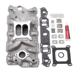 2040 - : PN 2701 Chevrolet SB Performer EPS Manifold w/ Gaskets, Bolts, Studs, RTV for Edelbrock Image