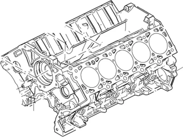 5C3Z6010AA - Engine: Cylinder Block for Ford: E-350 Econoline, E-350 Econoline Club Wagon, E-350 Super Duty, E-450 Super Duty, Excursion, F-250 Super Duty, F-350 Super Duty Image